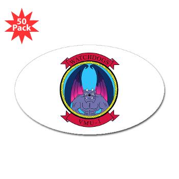 MUAVS1 - M01 - 01 - Marine Unmanned Aerial Vehicle Sqdrn 1 - Sticker (Oval 50 pk) - Click Image to Close